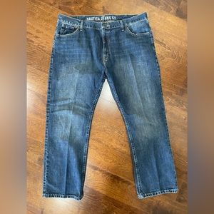 Men Nautica Jeans Co. Dark Blue Jeans, Size 40x30